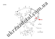 Изображение Патрубок радиатора верхний Ланос 1.5 (с кондиц.)   ASR 96182268