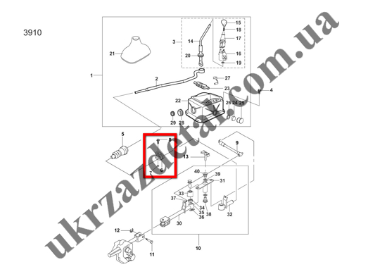  Зображення Хомут кулисы КПП Lanos,Aveo Корея GM  90217840 