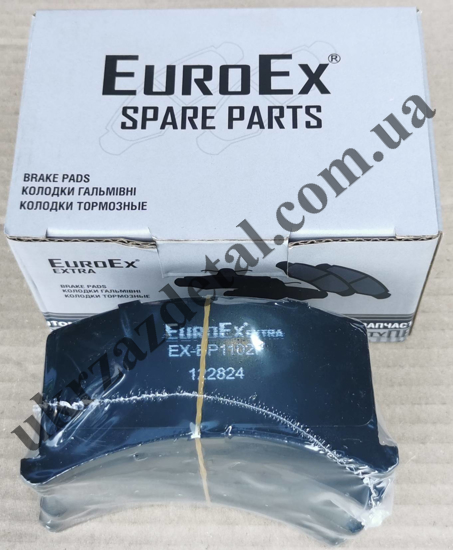 Изображение Колодки гальмівні передні Таврія, Славута EuroEx  1102-3501090 / 91