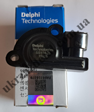  Зображення Датчик положення дросельної заслінки Ланос Авео Лачетті Delphi  94580175 